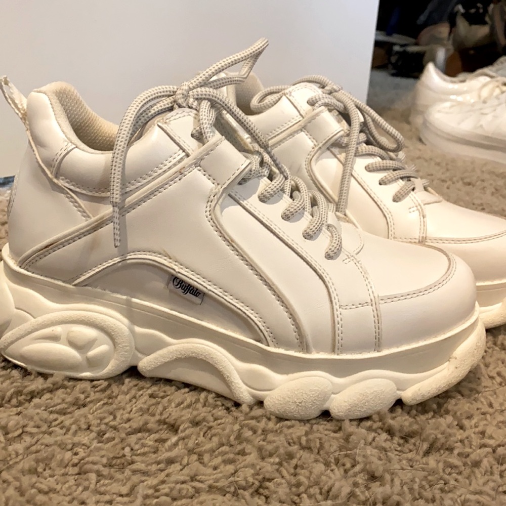 White Buffalo Platform Shoes
